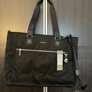 Hedgren Zirconia Laptop Tote / Crossbody Bag—Black
